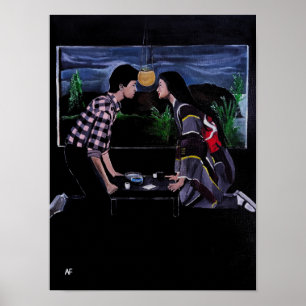 Poster Pintura da Cerimônia do Chá Japonês por Alfred Fox