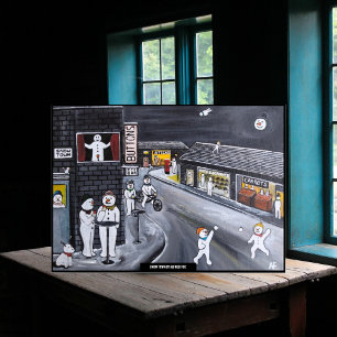 Poster Pintura da Cidade da Neve por Alfred Fox