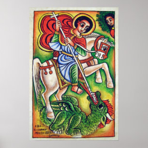 Poster Pintura da Igreja Etíope - Canvas de Kidus Gabriel