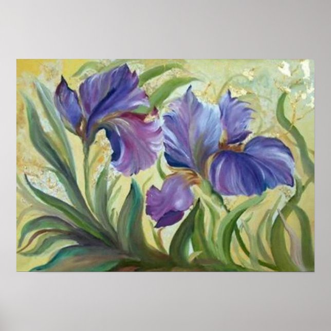 Pôster Pintura da irísse romântica (Frente)