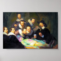 Pintura da lição de anatomia com Alienígena horizo