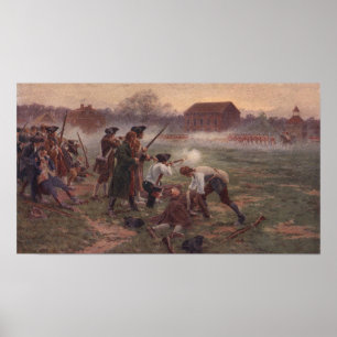 Pôster Pintura da linha batalha no revolucionário