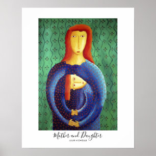 Poster Pintura da Mãe e Filha