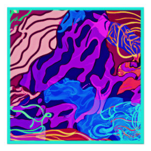 Pôster Pintura da Natureza do Oceano. Comprar Agora