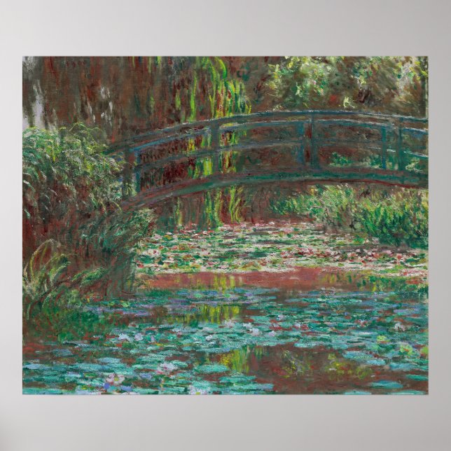 Poster Pintura da ponte Monet Water Lily Pond (Frente)