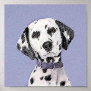 Pôster Pintura Dalmácia - Arte Cachorro Original