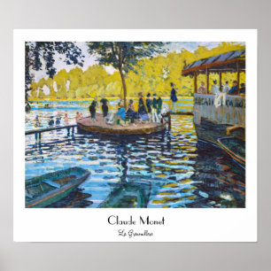 Pôster Pintura das belas artes de Grenouillere Claude