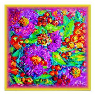 Pôster Pintura das Flores de Mola. Comprar Agora