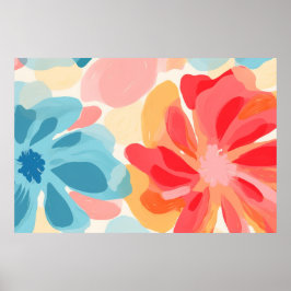 Poster pintura de abstrato