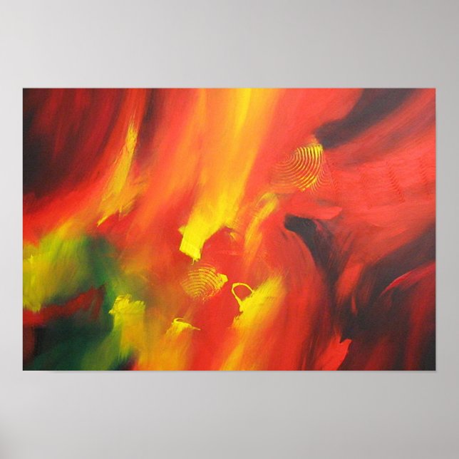 Poster Pintura de Abstrato Contemporânea (Frente)