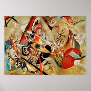 Pôster Pintura de Abstrato de Composição Kandinsky
