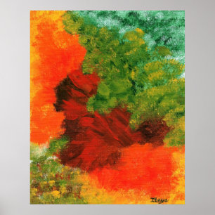 Pôster Pintura de Abstrato de Grande Equinox do Autumn Eq