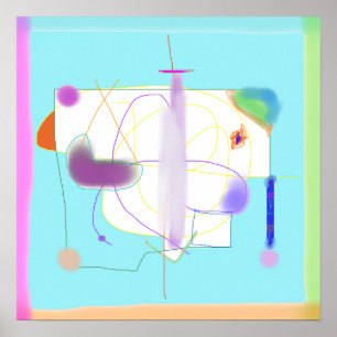 Poster Pintura de Abstrato digital