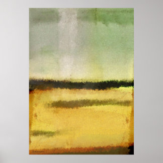 Pôster Pintura de Abstrato digital de três linhas