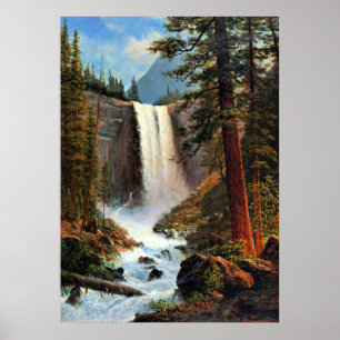 Poster Pintura de Albert Bierstadt, Vernal Falls