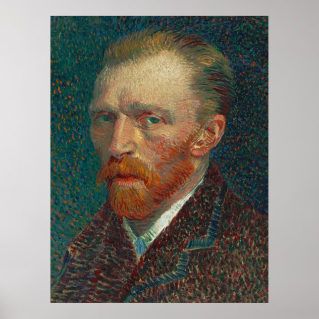 Poster Pintura de Arte Autoretrato Van Gogh (Frente)