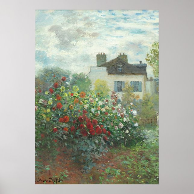 Poster pintura de arte de Claude Monet (Frente)