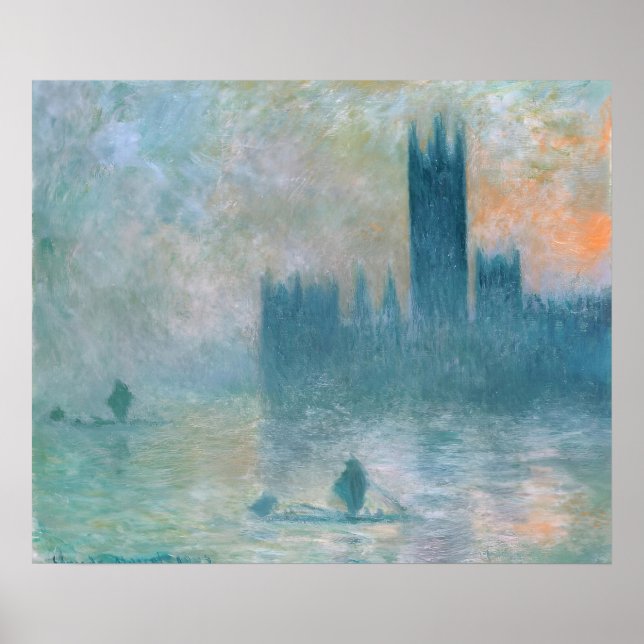 Poster pintura de arte de Claude Monet (Frente)