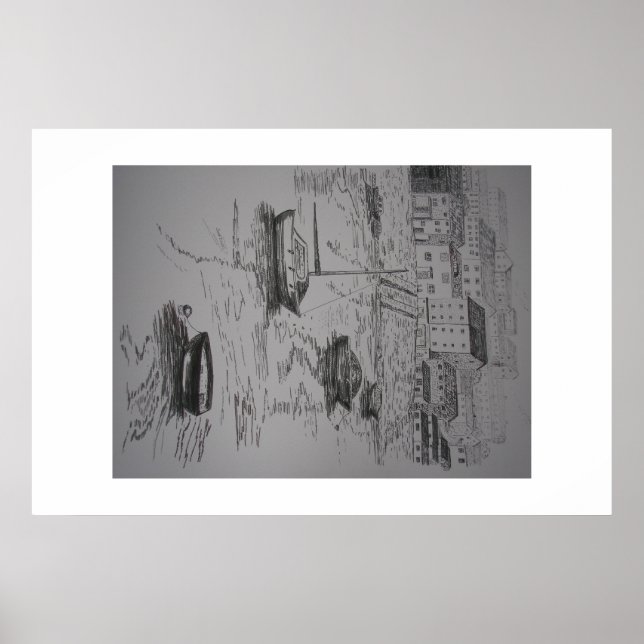 Pôster Pintura de Brixham Harbor (Frente)