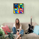 Poster Pintura de buldogue francês no estilo pop art<br><div class="desc">Se você gosta do buldogue francês,  você é fã de cachorros ou pop,  então este é o produto certo para você. Também é ideal como presente para um ente querido ou simplesmente para se surpreender.</div>