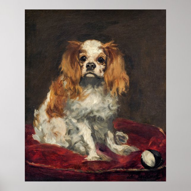 Poster Pintura de Cachorro de Manet (Frente)
