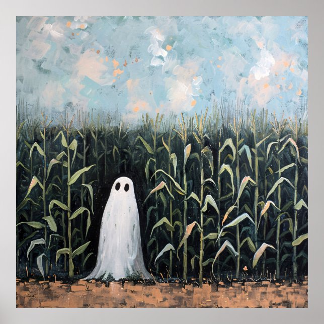 Poster Pintura de campo de ferro-ghost (Frente)