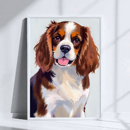 Poster Pintura de Cão Cocker Spaniel