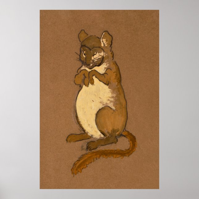 Poster Pintura de Caráter da Floresta de Alice e Maravilh (Frente)