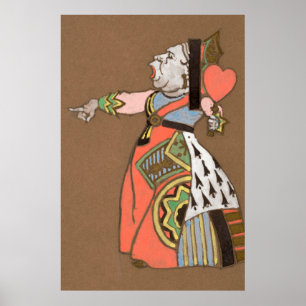 Poster Pintura de caráter da floresta de Alice e Maravilh