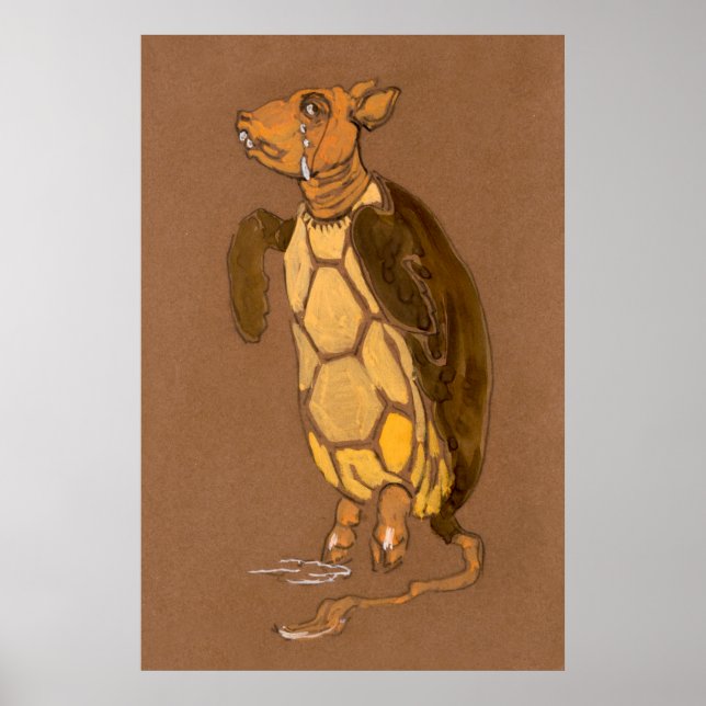 Poster Pintura de Caráter da Floresta de Alice e Maravilh (Frente)