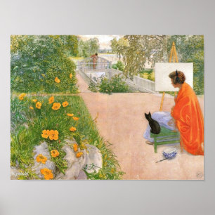 Poster Pintura de Carl Larsson, Ponte.