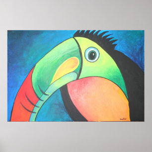 Pôster Pintura de Cartoon para Crianças Turianas