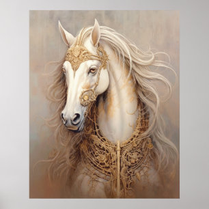 Poster Pintura de cavalos majestosa