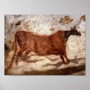 Pôster Pintura de caverna de Lascaux