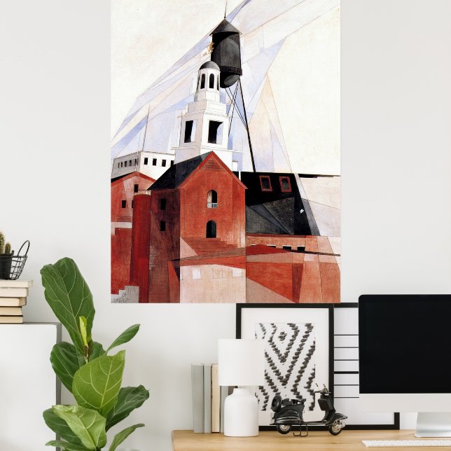 Poster Pintura de Charles Demuth, Lancaster (Escritório em casa)