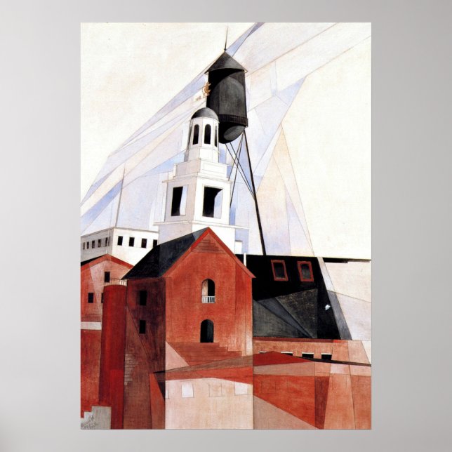 Pôster Pintura de Charles Demuth, Lancaster (Frente)
