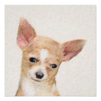 Pintura de Chihuahua - Arte de Cachorro Original C