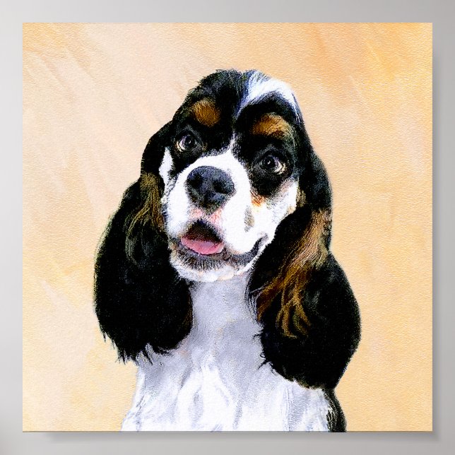 Poster Pintura De Cocker Spaniel (Participante) - Arte De (Frente)