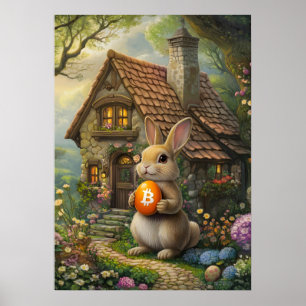 Poster Pintura De Coelho Cristóvão De Buraco De Páscoa