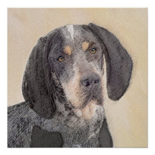Pôster Pintura de Connhound Bluetick - Cachorro Original 