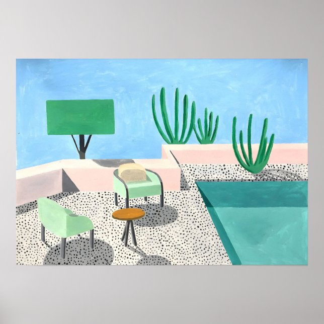 Poster Pintura de David Hockney (Frente)