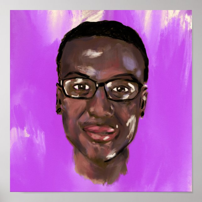 Poster pintura de elijah mcclain (Frente)