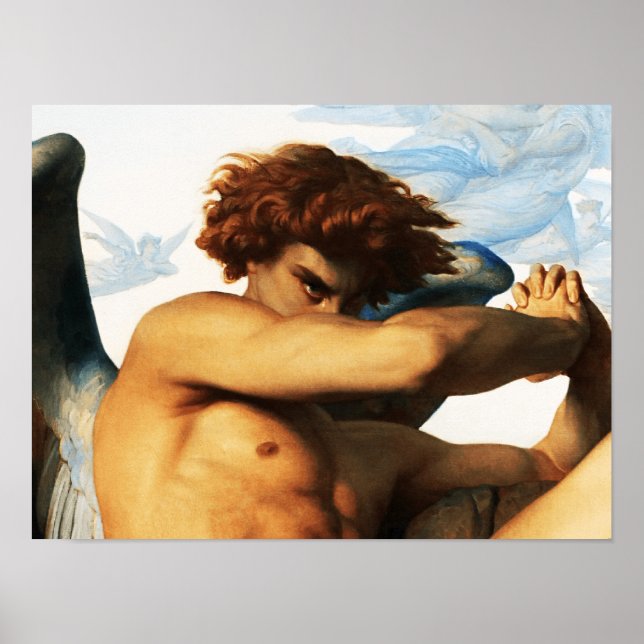 Poster Pintura de Fallen Angel por Alexandre Cabanel (Frente)