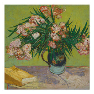 Pôster pintura de flores de oleandro de Vincent Van Gogh