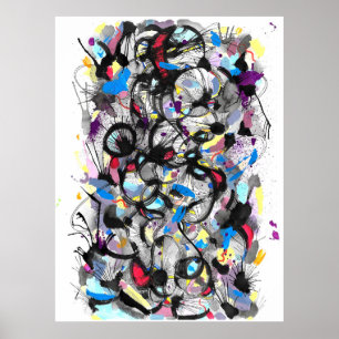 Poster Pintura de galáxia