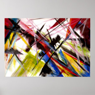 Pôster Pintura de gênero dos futuristas