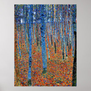 Poster Pintura de Gustav Klimt, Beech Grove I