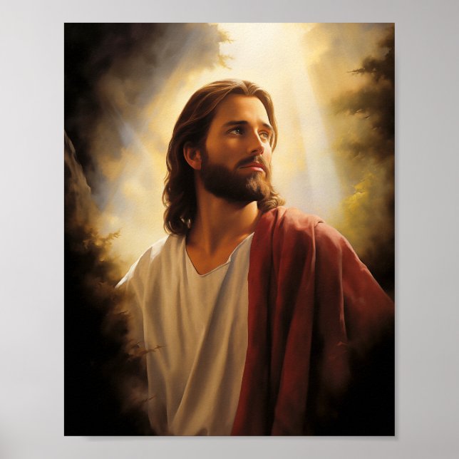 Poster Pintura de Jesus Cristo (Frente)
