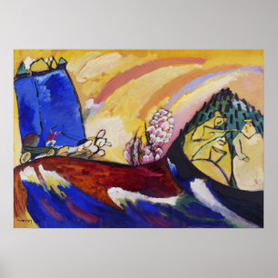 Poster Pintura de Kandinsky com Pintura Abstrata Troika