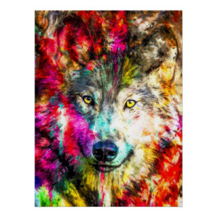 Pôster Pintura de Lobo